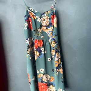 Anthropologie floral cami dress, barely worn